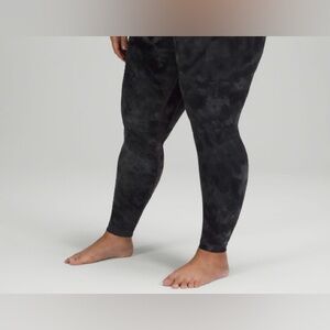 Lululemon Align High Rise Pant 28” in Diamond Dye Pitch Grey / Graphite Grey